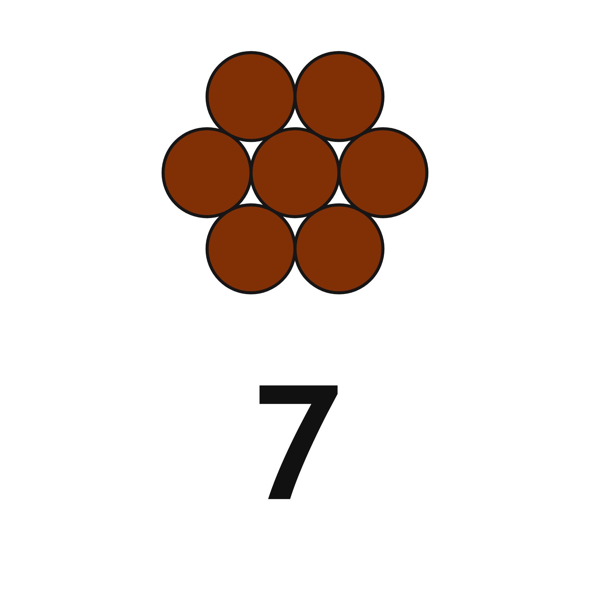 Number 7 brown